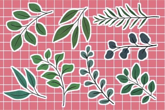 Download Leafs Stickers, Scrapbook Supplies - Scrapbook supplies Collection
