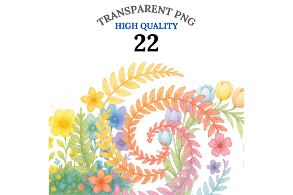 Download 22 Floral Rainbow Clipart - Premium Resources