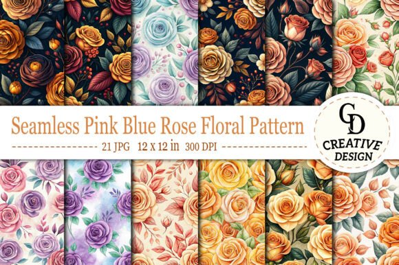 Download Rose &amp; Garden Flower Pattern - Garden Collection
