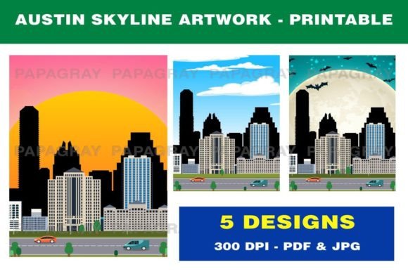 Download Austin Texas Skyline Printable Artwork - Printable artwork Collection