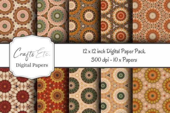 Download Autumn Blooms Digital Paper Pack - Autumn blooms Collection